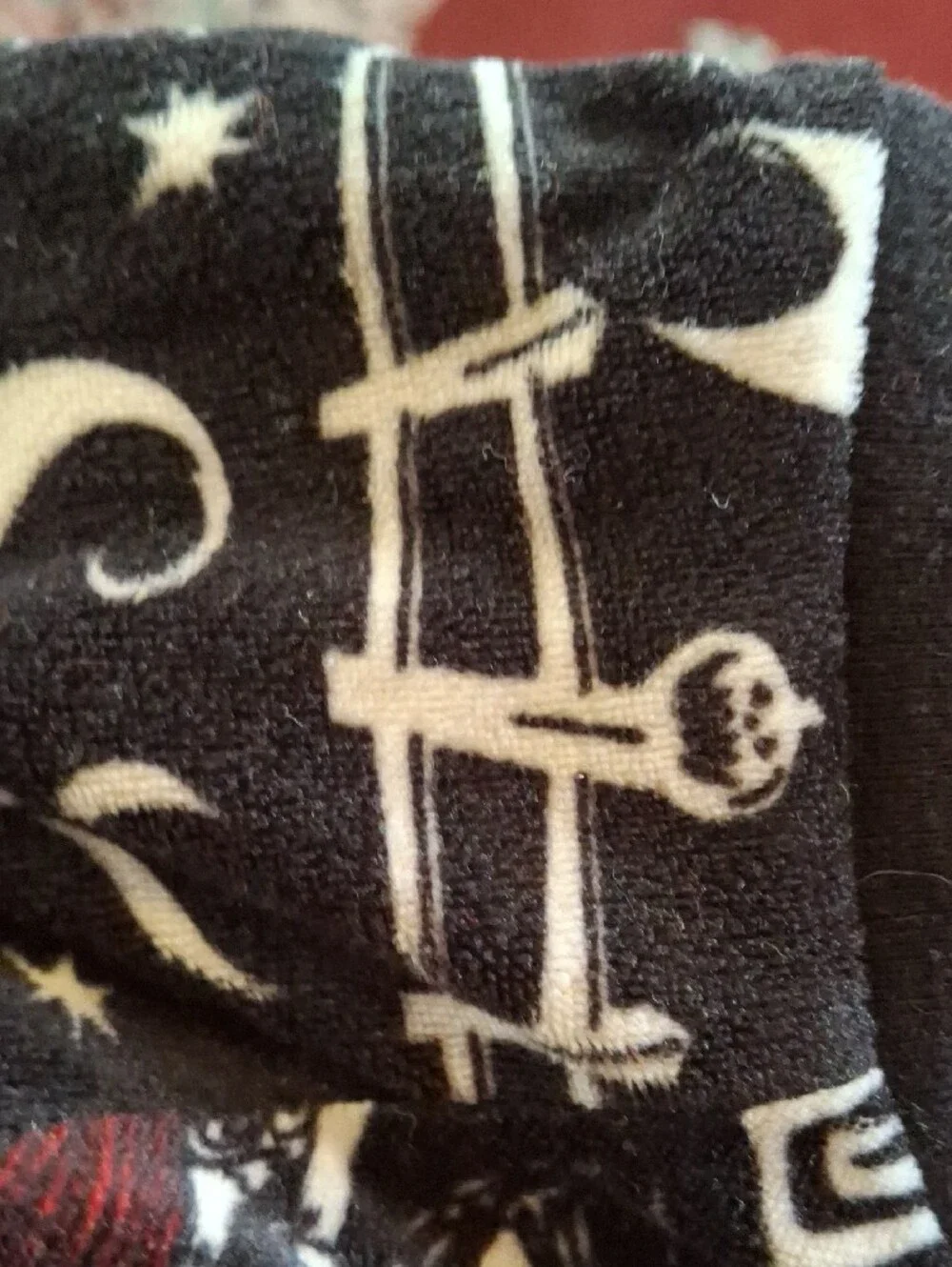Disney Black & White Nighttime Pajama Set with Jack Skeleton (Mis453) - Picture 3 of 3